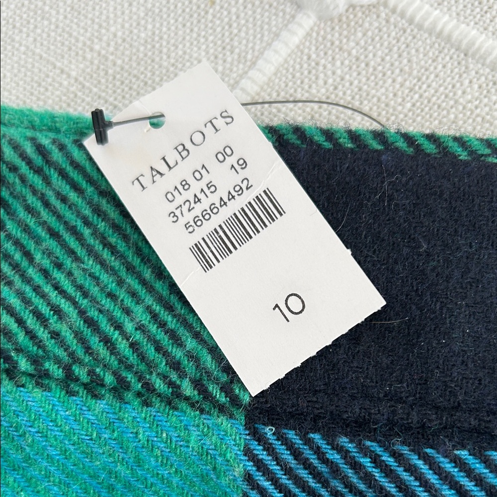 Talbots Plaid Skirt in Blue and Green - Picture 5 of 8